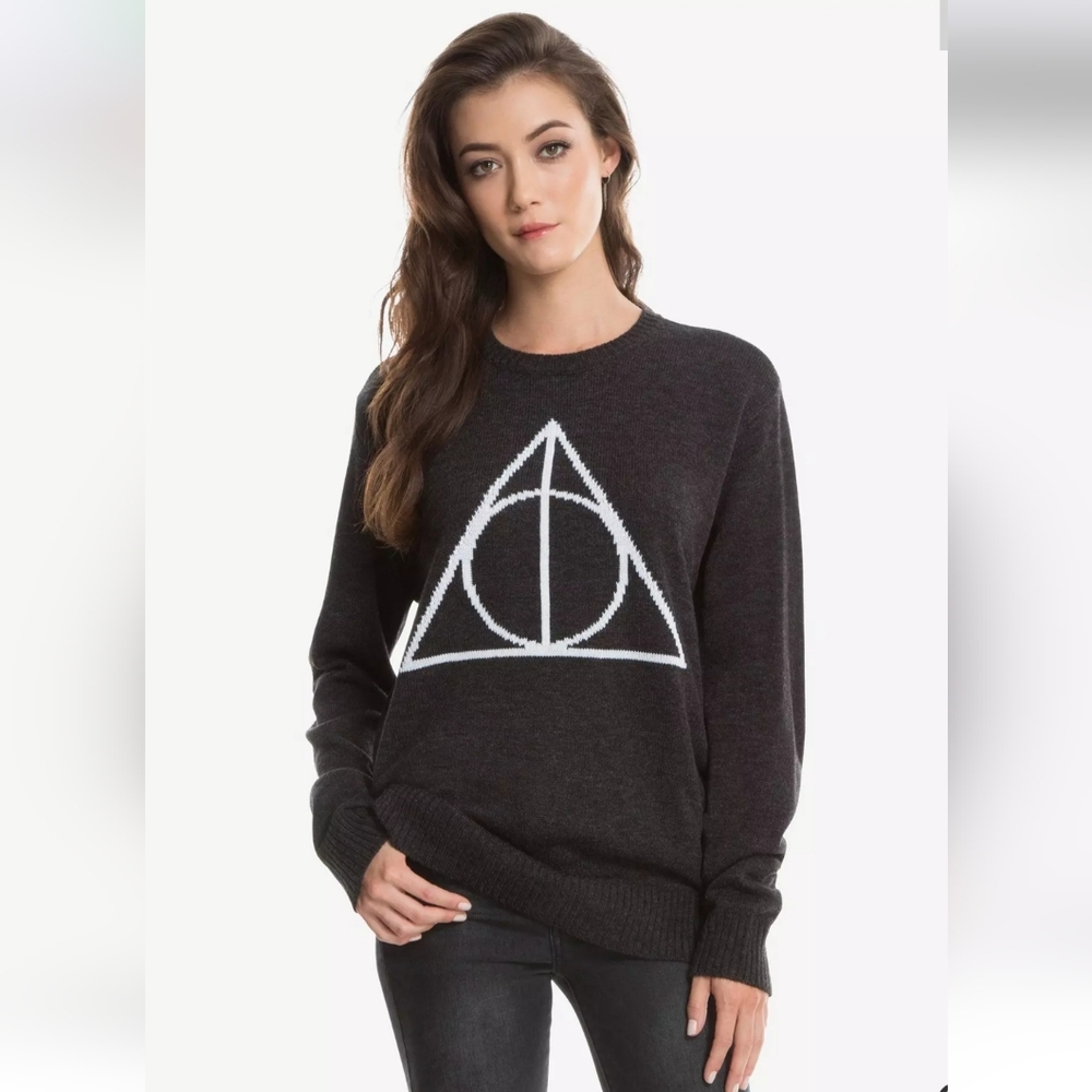 Hot Topic Harry Potter Deathly Hallows Sweater Size Medium